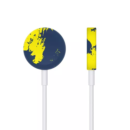 Apple Watch Manyetik Şarj Kaplama Sarı Lacivert