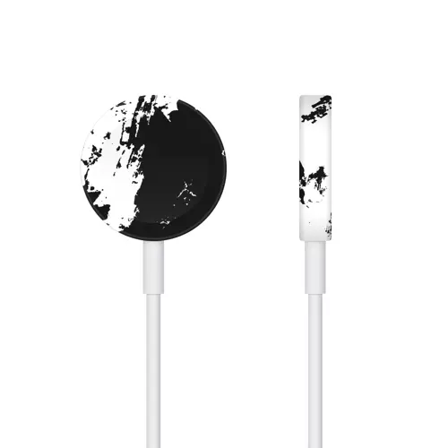 Apple Watch Manyetik Şarj Kaplama Siyah Beyaz