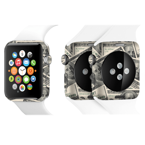 Apple Watch Kaplama Dolar Desenli