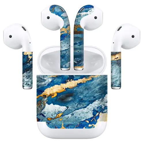 Airpods (Gen 2 No Wireless) Kaplama Mistik Mermer