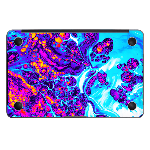 Macbook Air 13" (2018-2019) Kaplama - Mistik Mor Dalga