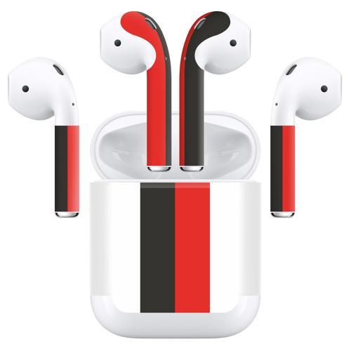 Airpods (Gen 2 No Wireless) Kaplama Siyah Beyaz Kırmızı