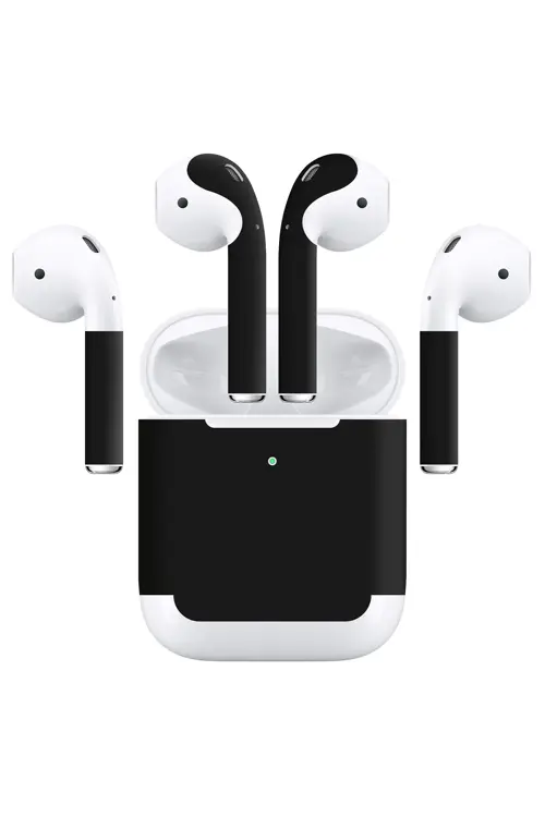 Airpods (Gen 2 Wireless) Kaplama Mat Siyah