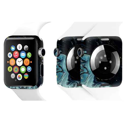 Apple Watch Kaplama Mistik Mavi Dalga