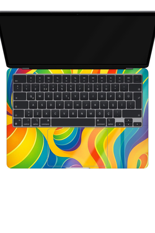Macbook Air 13" (2024 M3) Kaplama - Gökkuşağı