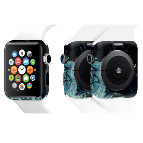 Apple Watch Kaplama Mistik Mavi Dalga