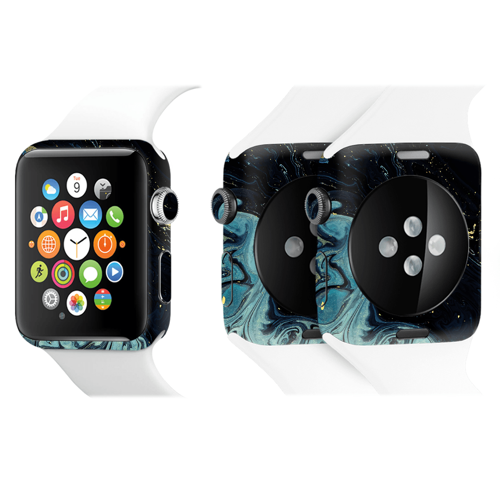 Apple Watch Kaplama Mistik Mavi Dalga