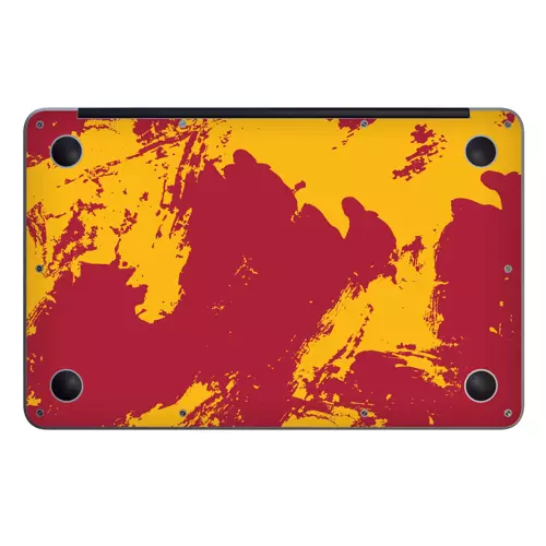 Macbook Air 13" (2020 M1) Kaplama - Sarı Kırmızı