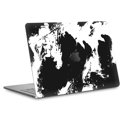 Macbook Air 13" (2020 M1) Kaplama - Siyah Beyaz