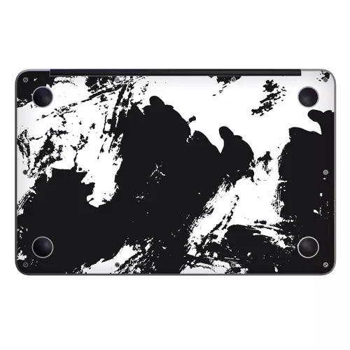 Macbook Air 13" (2020 M1) Kaplama - Siyah Beyaz