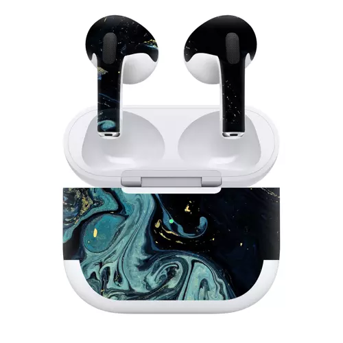 Airpods 3 Kaplama Mistik Mavi Dalga