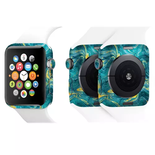 Apple Watch Kaplama Mistik Turkuaz Dalga