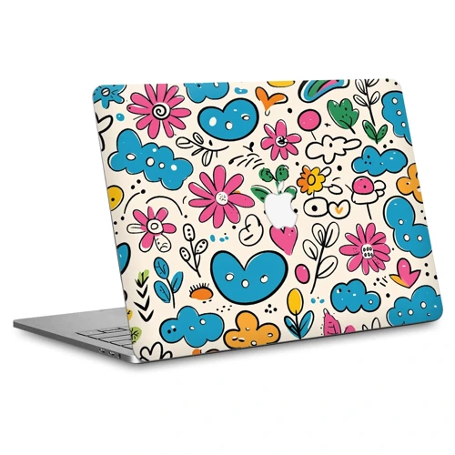 Macbook Pro 13" (2013-2015 Retina) Kaplama - Renkli Bahçe