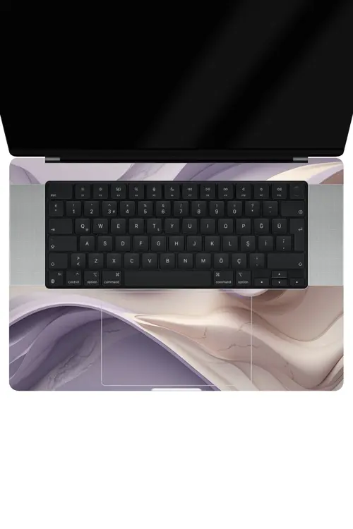 Macbook Pro 14" (2021 M1) Kaplama - Lavanta Mermer