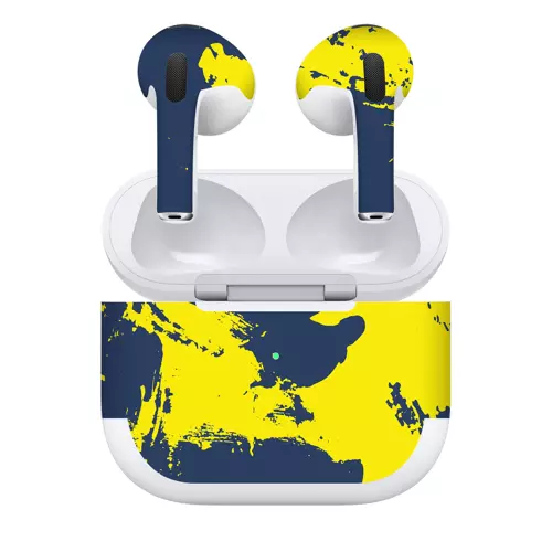 Airpods 3 Kaplama Sarı Lacivert
