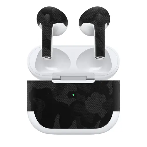 Airpods 3 Kaplama Siyah Kamuflaj