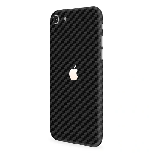 İphone Se 2020 / 2022 Kaplama Siyah Karbon Fiber