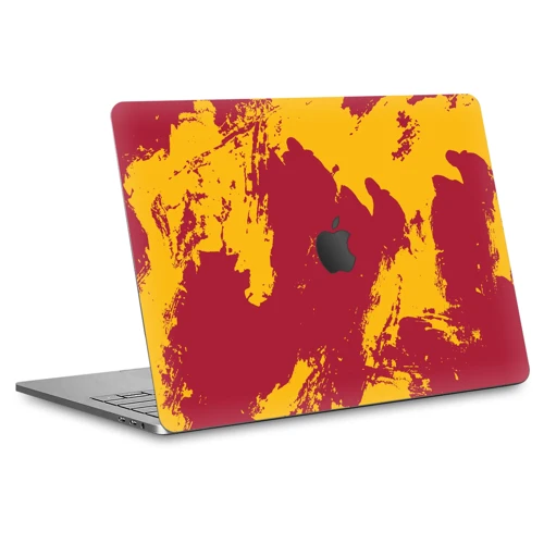Macbook Pro 13" (2022 M2) Kaplama - Sarı Kırmızı