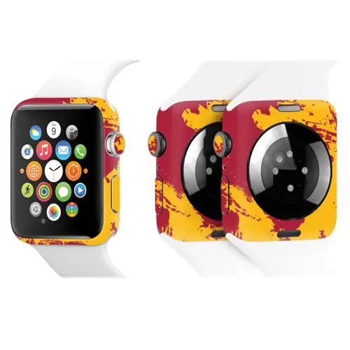 Apple Watch Kaplama Sarı Kırmızı