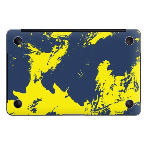 Macbook Air 13" (2018-2019) Kaplama - Sarı Lacivert