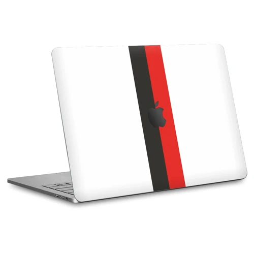 Macbook Pro 15" (2019) Kaplama - Siyah Beyaz Kırmızı