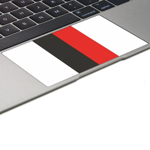 Macbook Air 13" (2018-2019) Kaplama - Siyah Beyaz Kırmızı