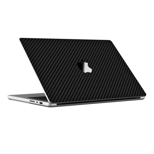 Macbook Pro 14" (2023 M2) Kaplama - Siyah Karbon Fiber