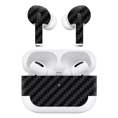 Airpods Pro Kaplama Siyah Karbon Fiber