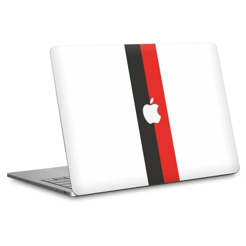 Macbook Pro 13" (2013-2015 Retina) Kaplama - Siyah Beyaz Kırmızı