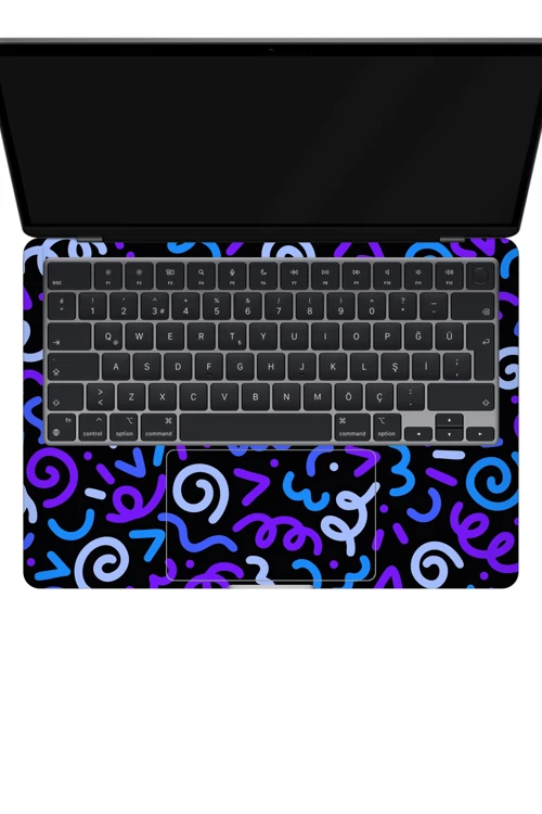 Macbook Air 13" (2024 M3) Kaplama - Konfeti