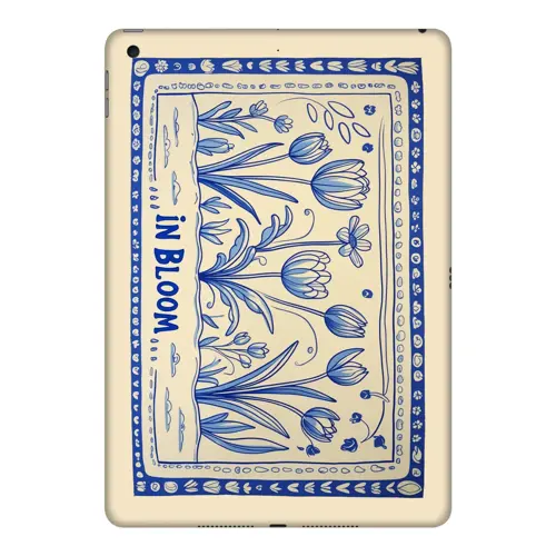 İpad Kaplama Porselen Çiçekler