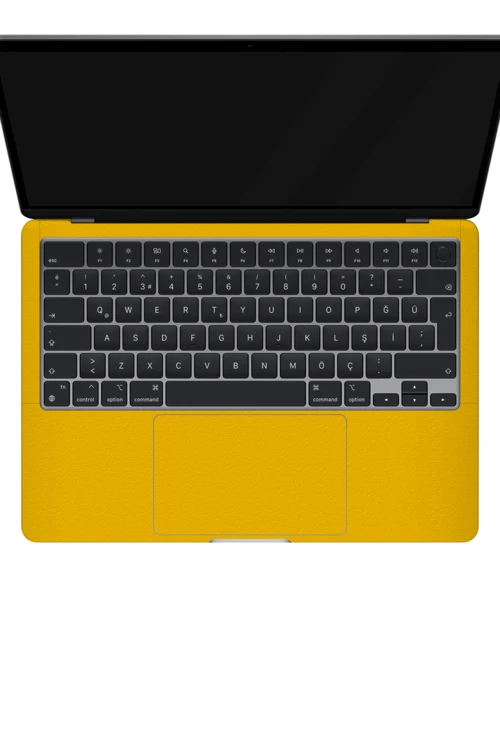 Macbook Air 13" (2022 M2) Kaplama - Dokulu Sarı