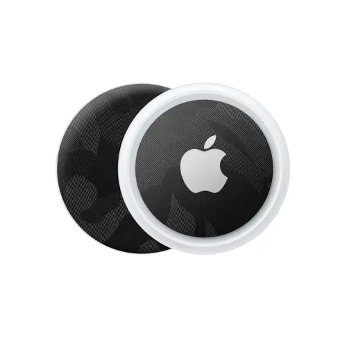 Apple Airtag Kaplama Siyah Kamuflaj