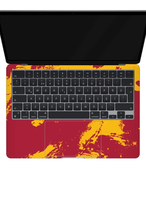 Macbook Air 13" (2022 M2) Kaplama - Sarı Kırmızı