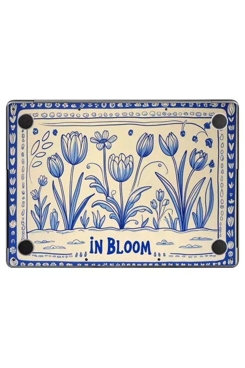 Macbook Pro 14" (2021 M1) Kaplama - Porselen Çiçekler