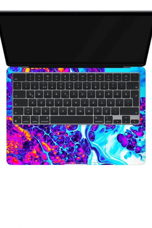 Macbook Air 13" (2024 M3) Kaplama - Mistik Mor Dalga