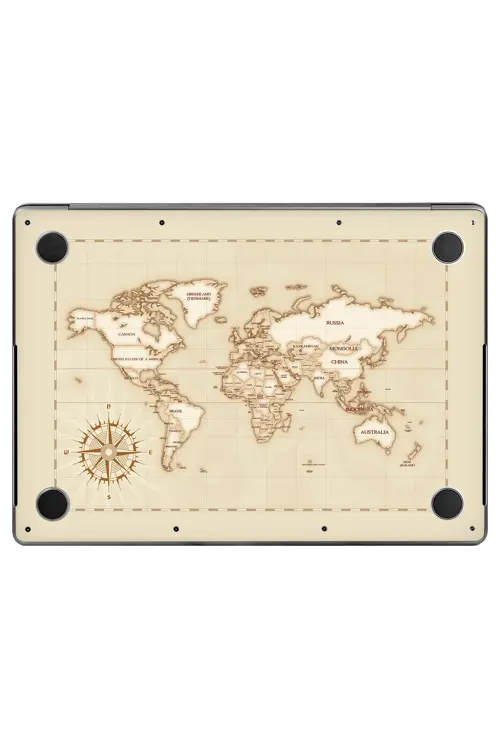 Macbook Pro 14" (2021 M1) Kaplama - Retro Atlas