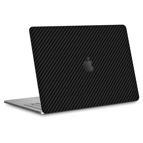 Macbook Pro 13" (2020 M1) Kaplama - Siyah Karbon Fiber
