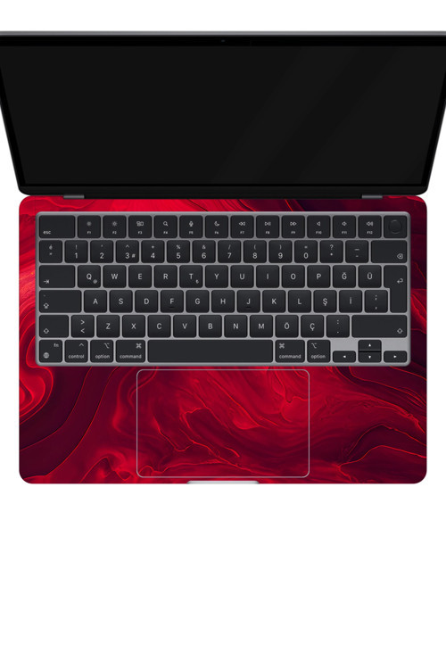 Macbook Air 13" (2022 M2) Kaplama - Kırmızı Mars