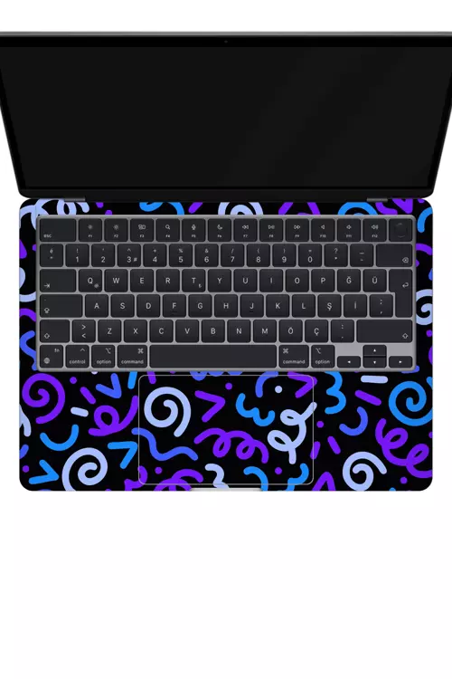 Macbook Air 13" (2022 M2) Kaplama - Konfeti