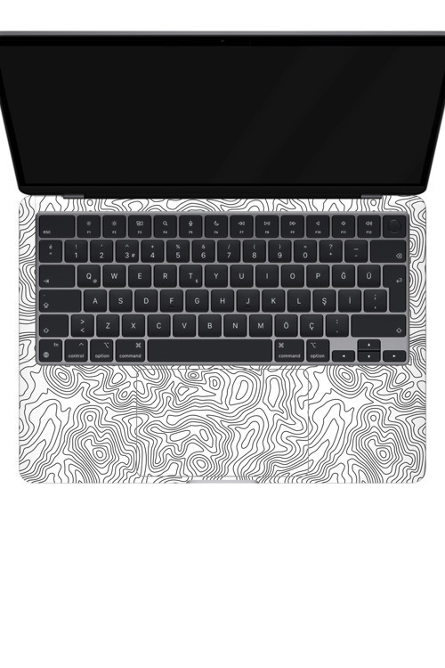 Macbook Air 13" (2024 M3) Kaplama - Beyaz İzohips