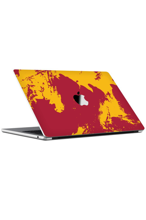 Macbook Air 13" (2024 M3) Kaplama - Sarı Kırmızı