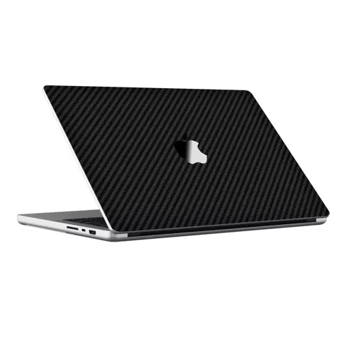 Macbook Pro 16" (2023 M2) Kaplama - Siyah Karbon Fiber