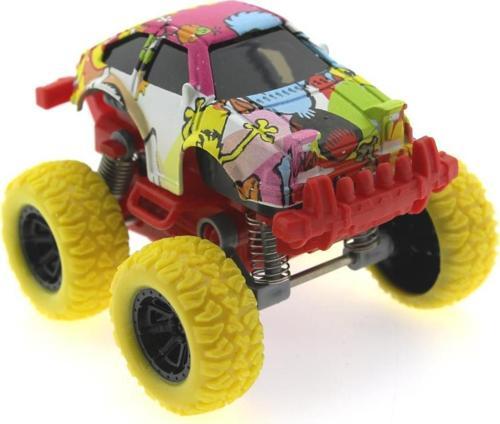 Die Cast Çizgi Film Desenli Sarı Teker Araba