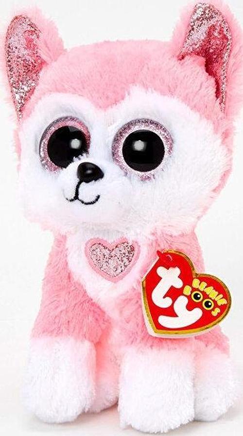 Beanie Boos Peluş Köpek Pembe Husky Hunk 15 cm