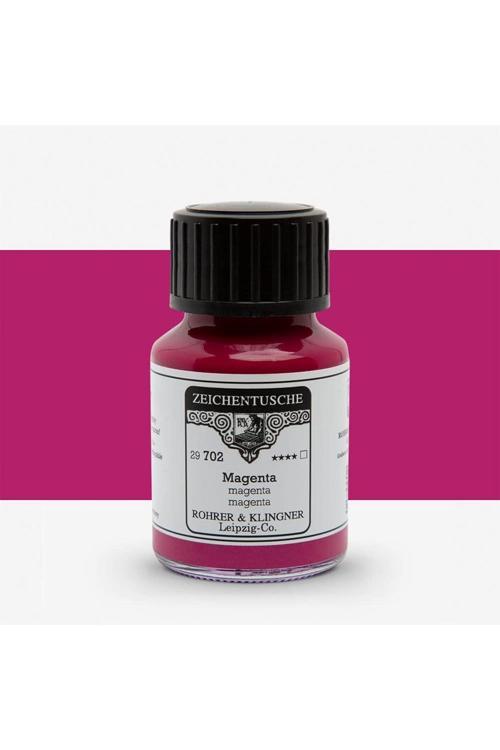 Kaligrafi Mürekkebi Zeichentusche 29-Airbrush-Fırça-Divit-Sulu Boya 50Ml-702 Magenta