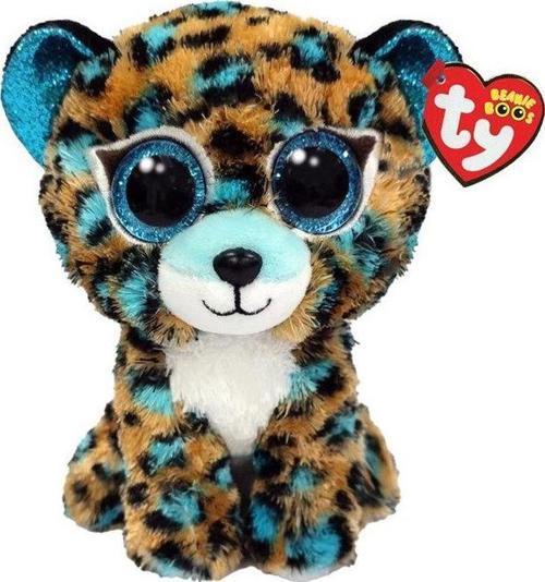 Beanie Boos Turkuaz Benekli Leopar Peluş Cobalt 15 cm
