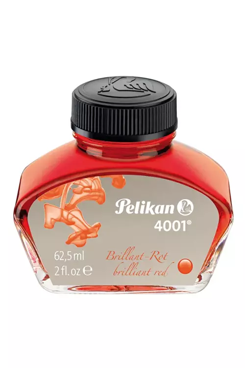 Pelikan Mürekkep Kırmızı-Brilliant Red- Parlak Kırmızı 62.5 Ml 4001