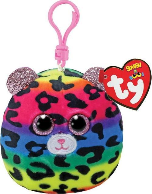 Squishy Beanies Peluş Leopar Anahtarlık Dotty