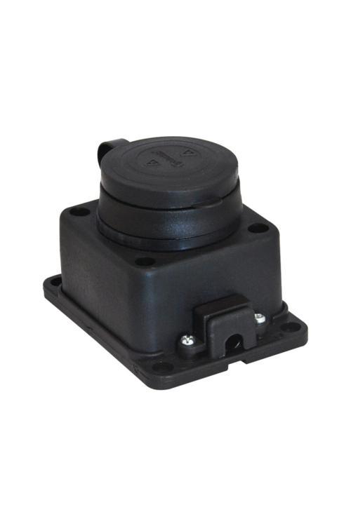 T-Plast 1X16A 220V Kauçuk Duvar Prizi